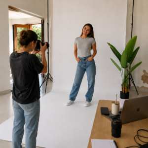 Fondo Fotográfico Blanco PVC SIN BRILLO para Creadores de Contenido, Foto Producto Ecommerce